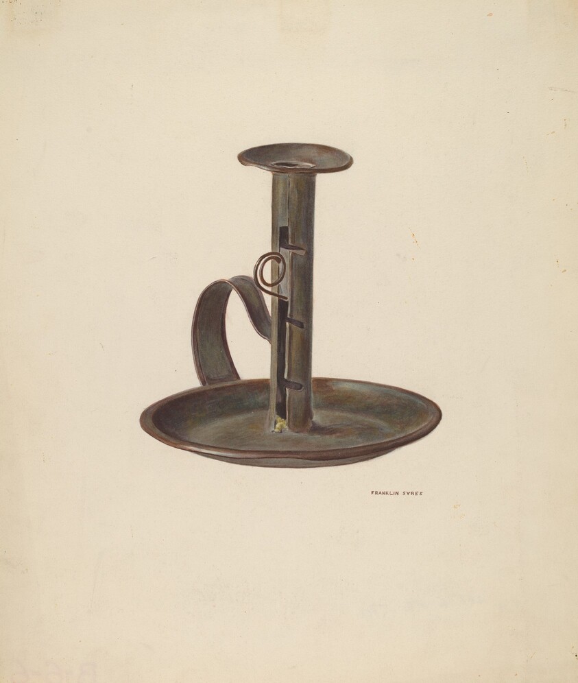 Candlestick and Holder
