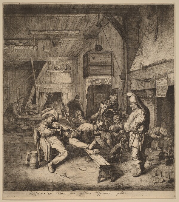 Violin Player Seated in a Tavern