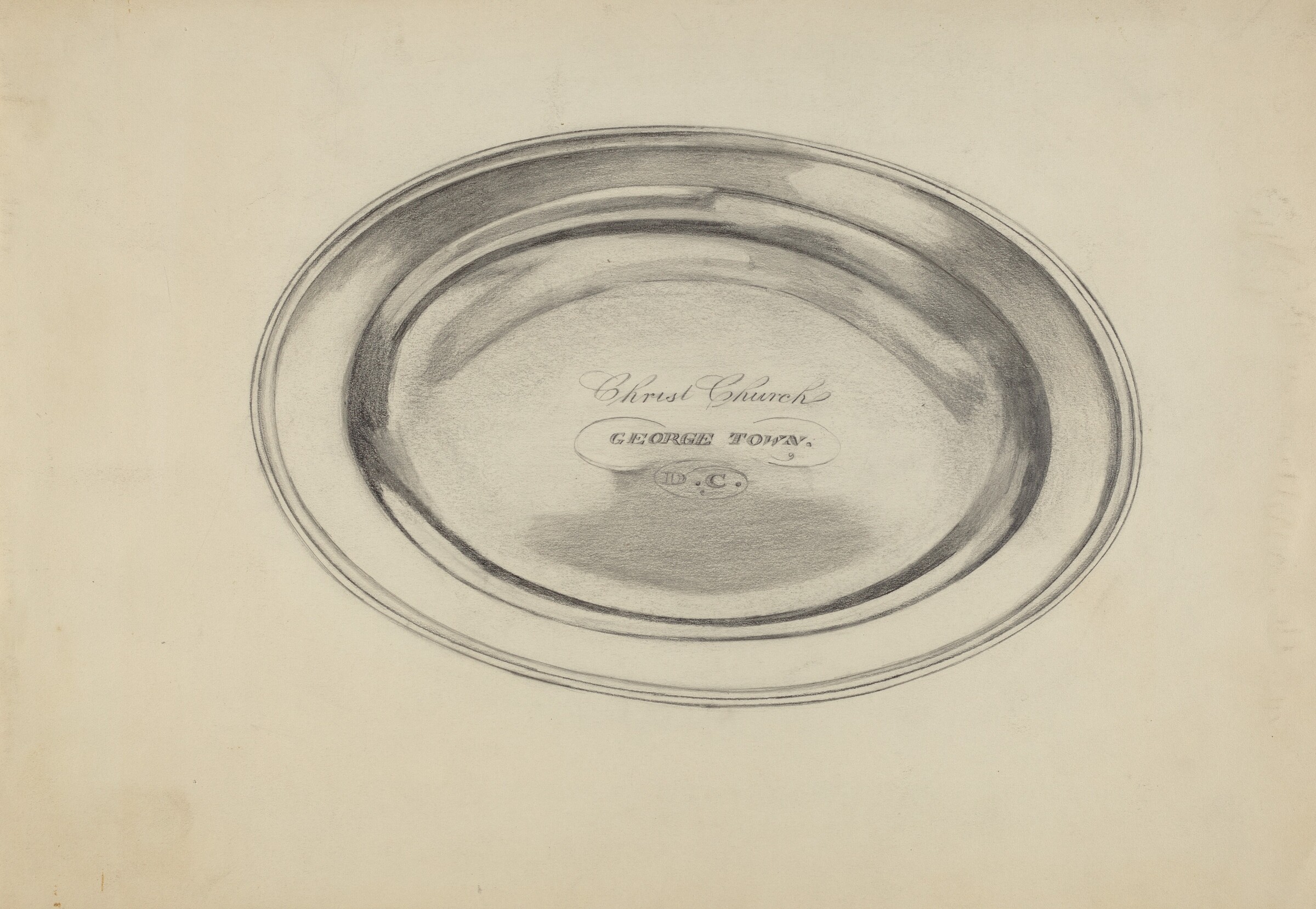 Silver Communion Plate, Ella Josephine Sterling, 1935/1942