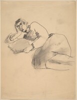 Woman Reclining to the Left, Pillow at Hand, Mark Rothko