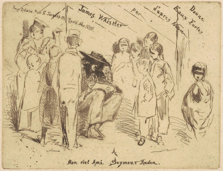 The Title Page for "Douze Eaux Fortes d'après Nature"