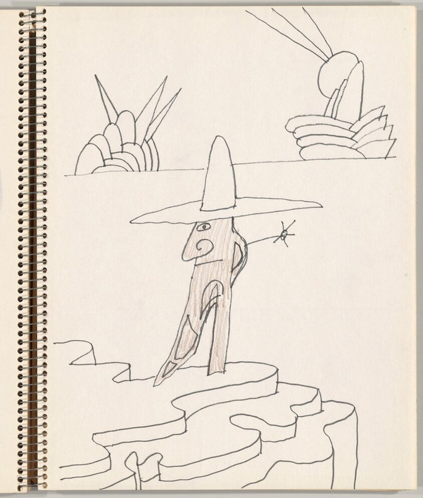 Cowboy Standing on a Mesa