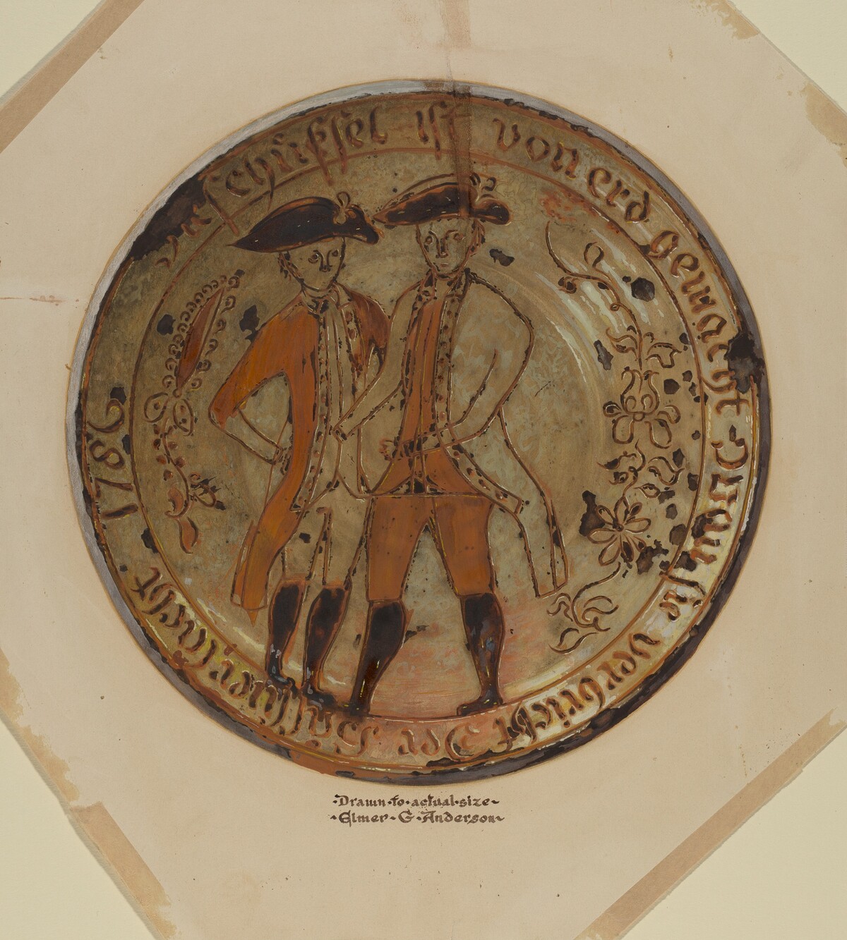 Pa. German Pie Plate