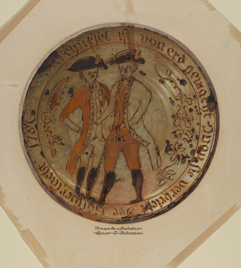 Pa. German Pie Plate