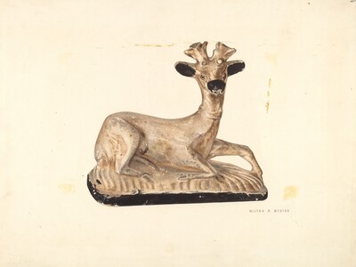 Chalkware Deer