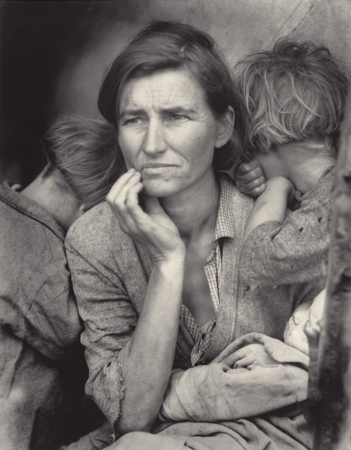 Migrant agricultural worker's family, Nipomo, California