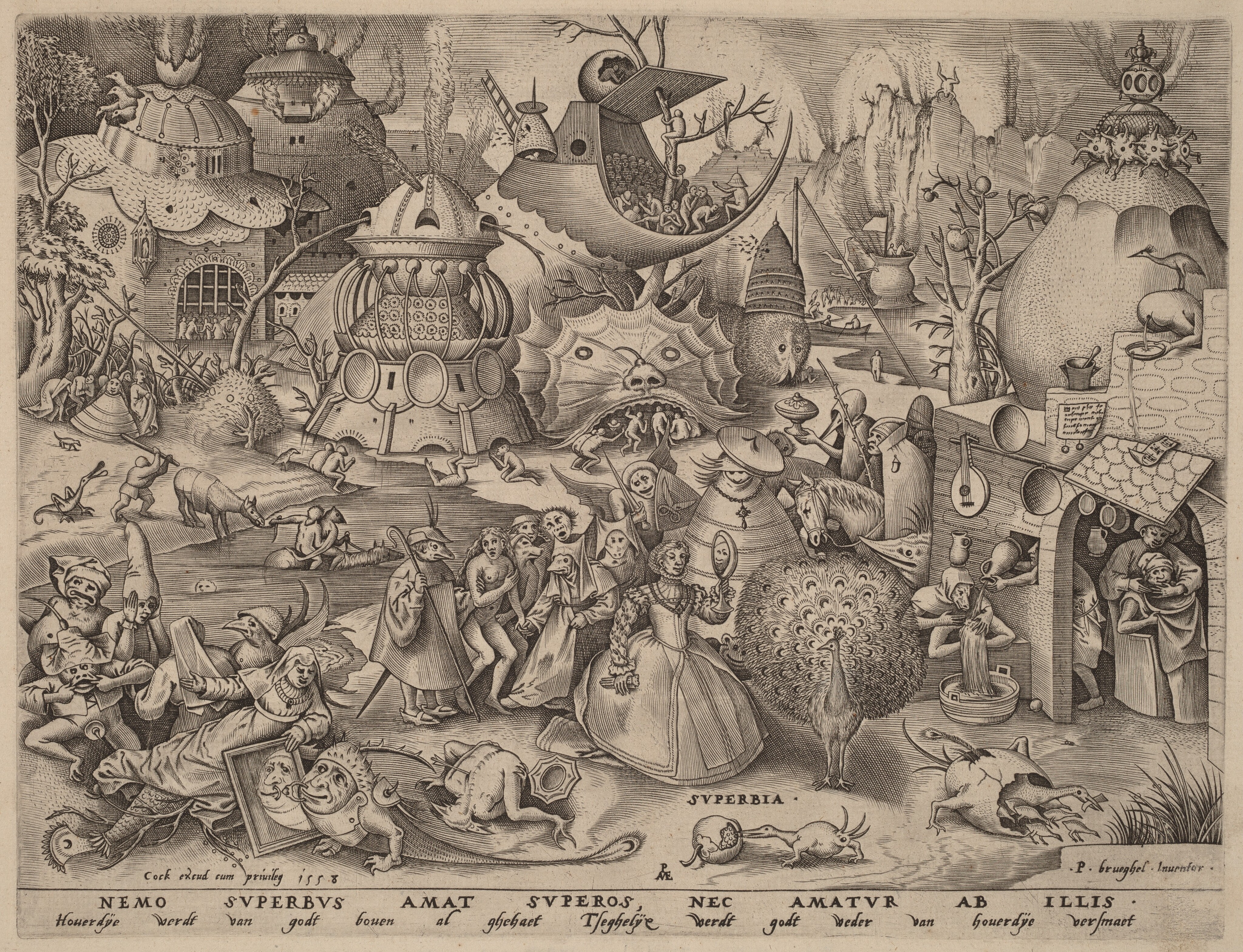 オブジェ　画伯 Pride by Pieter van der Heyden, Hieronymus Cock