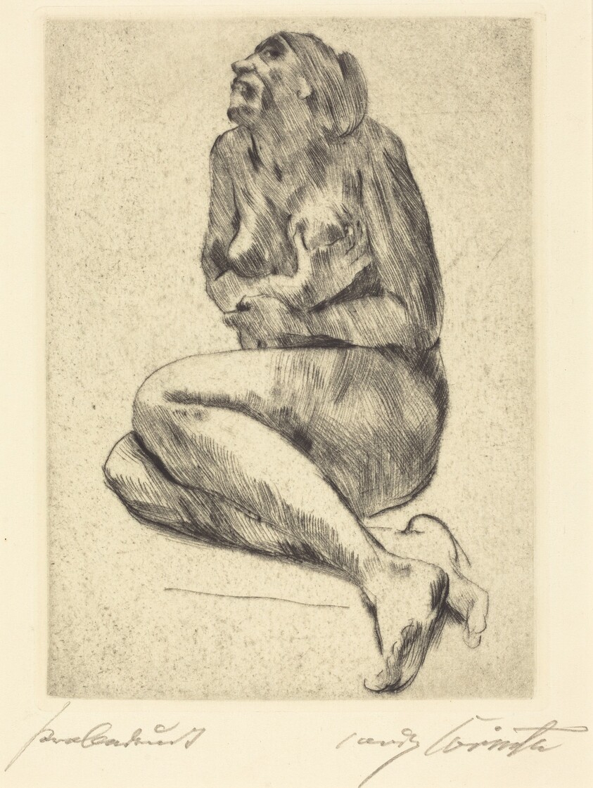 Kauernder weiblicher akt (Crouching Female Nude)