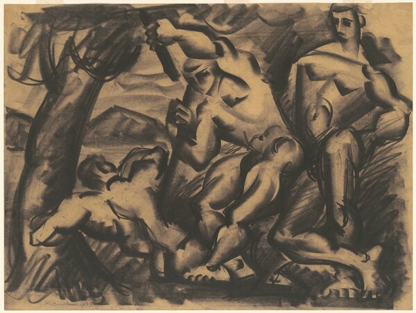 Nude Figures in Landscape