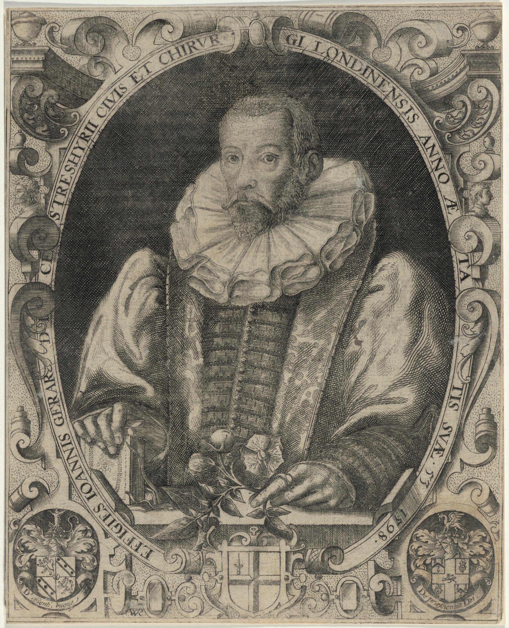 John Gerard, Herbalist, William Rogers, published 1597