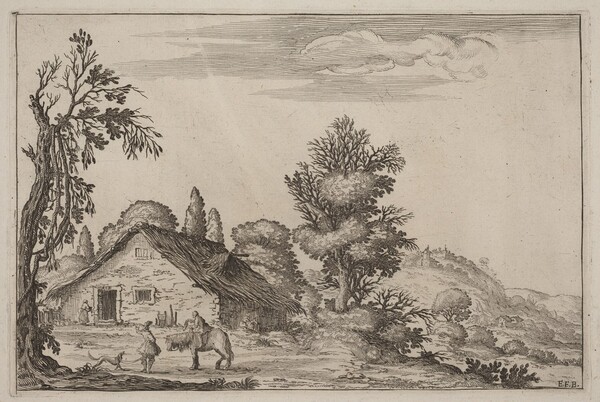 Landscape with a Traveler before a Cottage