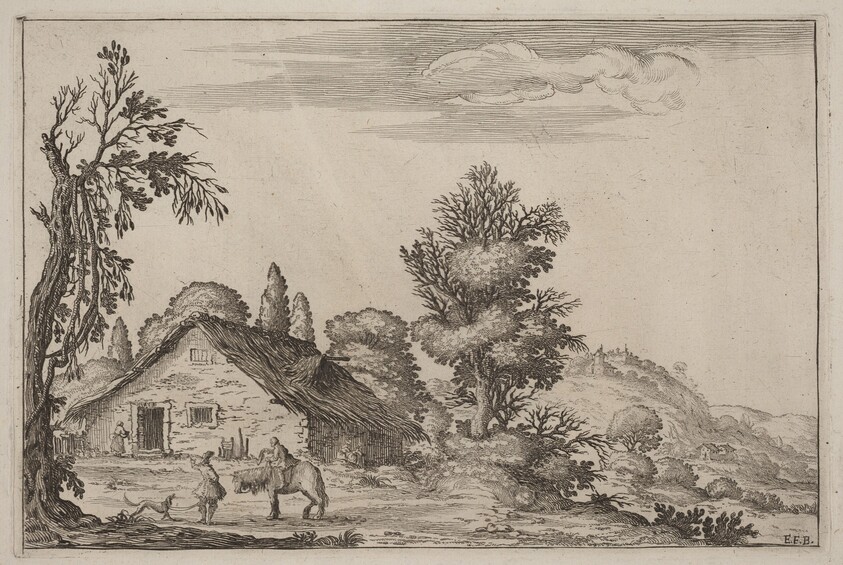 Landscape with a Traveler before a Cottage