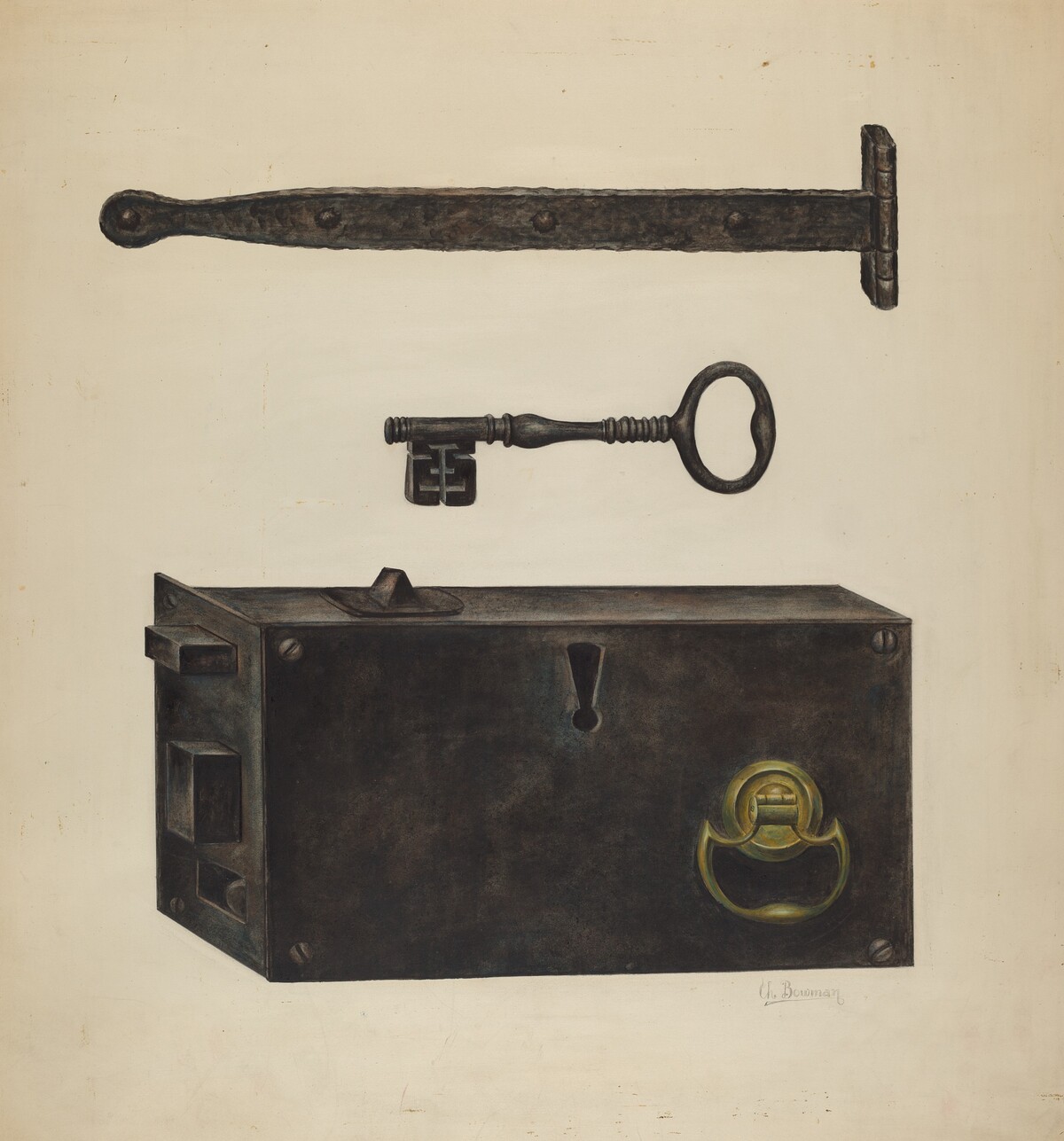 Lock, Key, Hinge