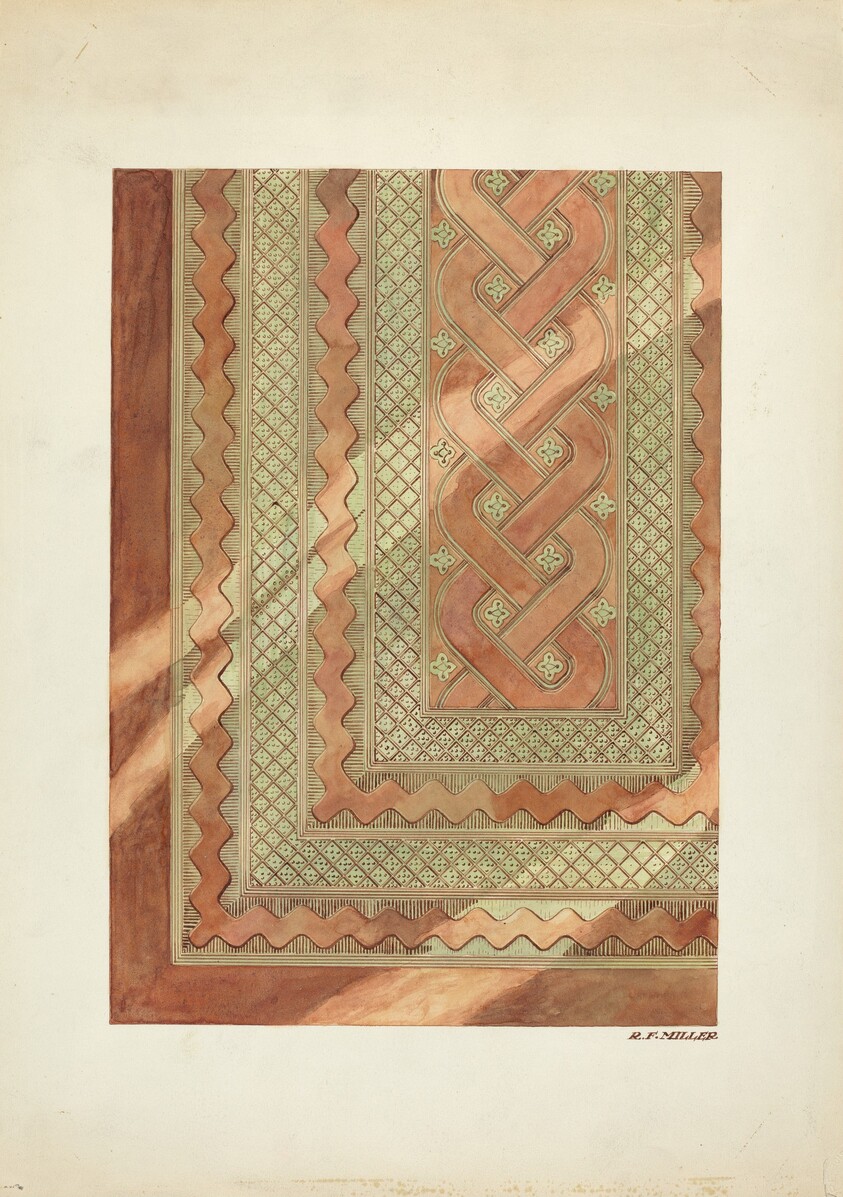 Leather Seat in Confessional (Detail)