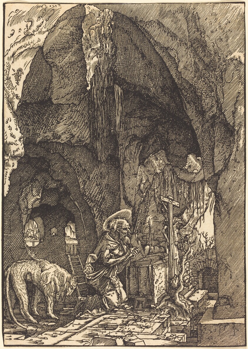 Saint Jerome in a Cave