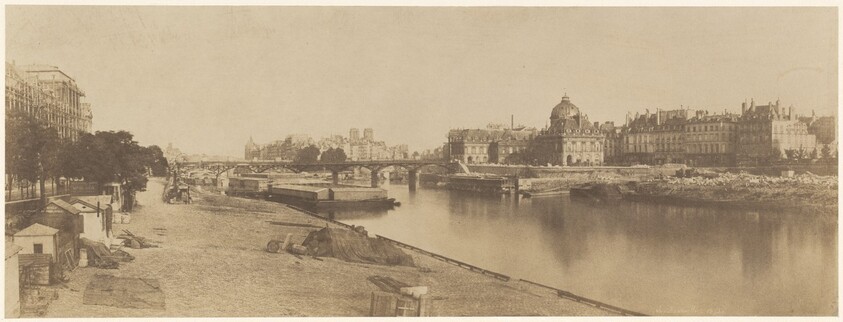 The Seine from the Pont du Carrousel Looking towards Notre Dame