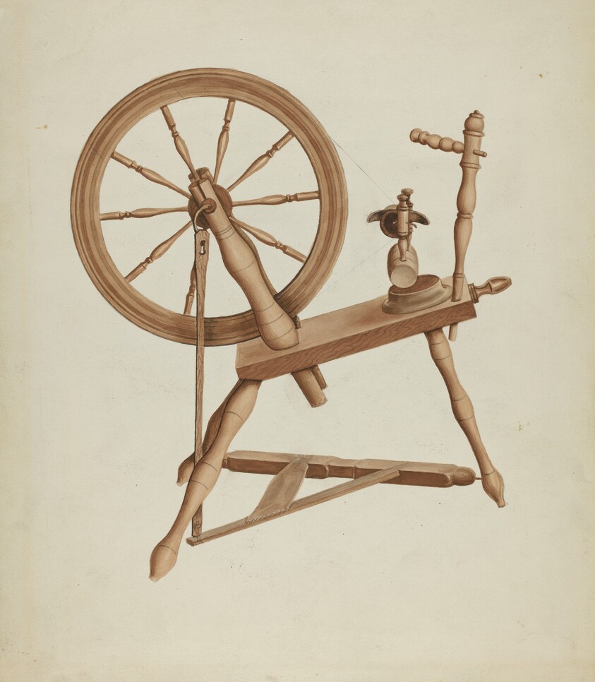 Shaker Flax Spinning Wheel