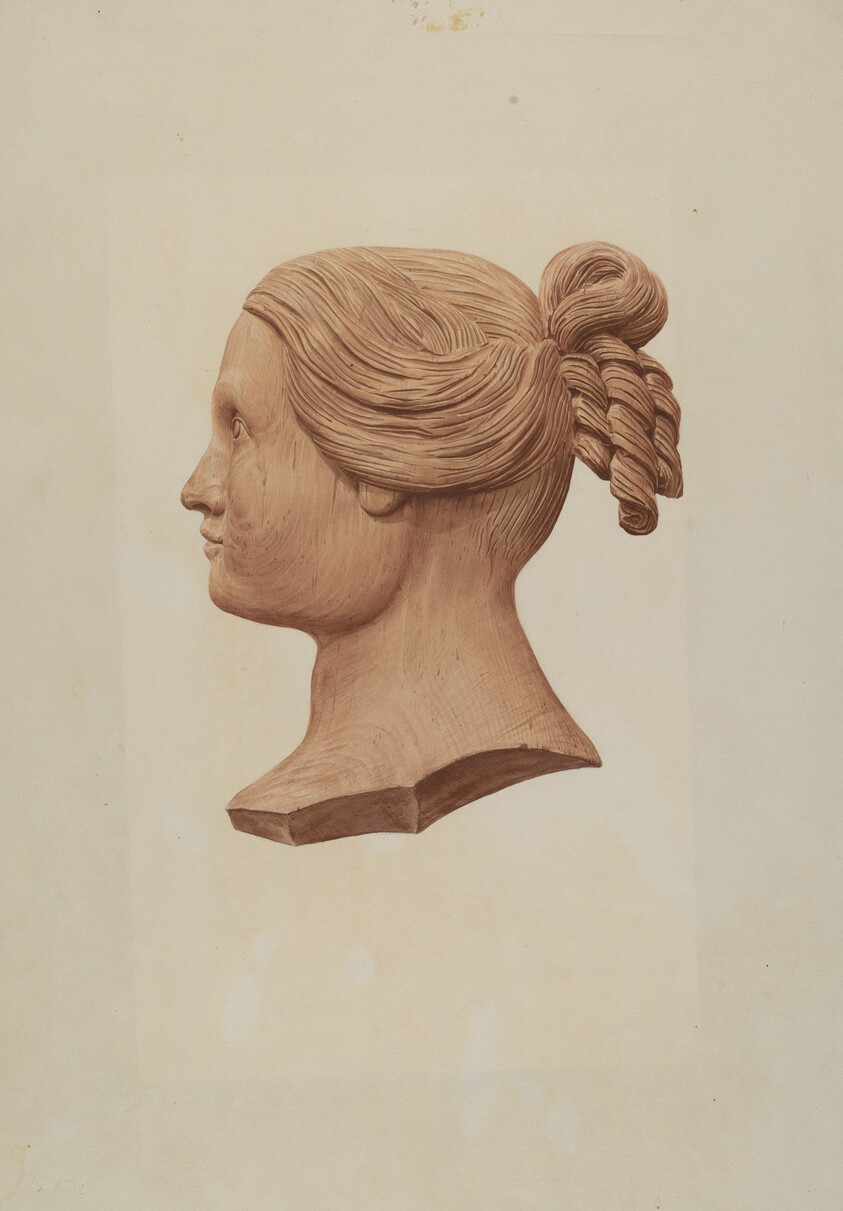 Carved Silhouette of a Woman