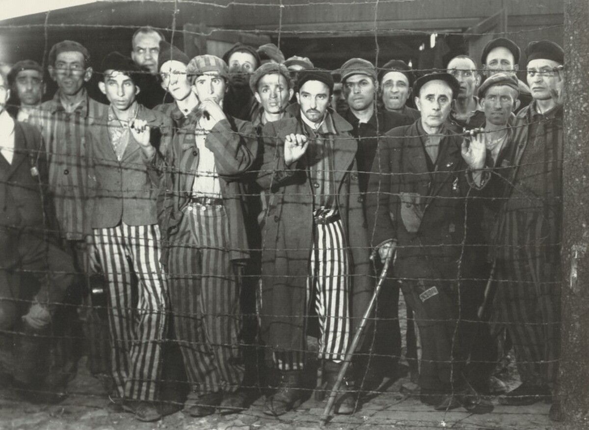 Survivors at Buchenwald