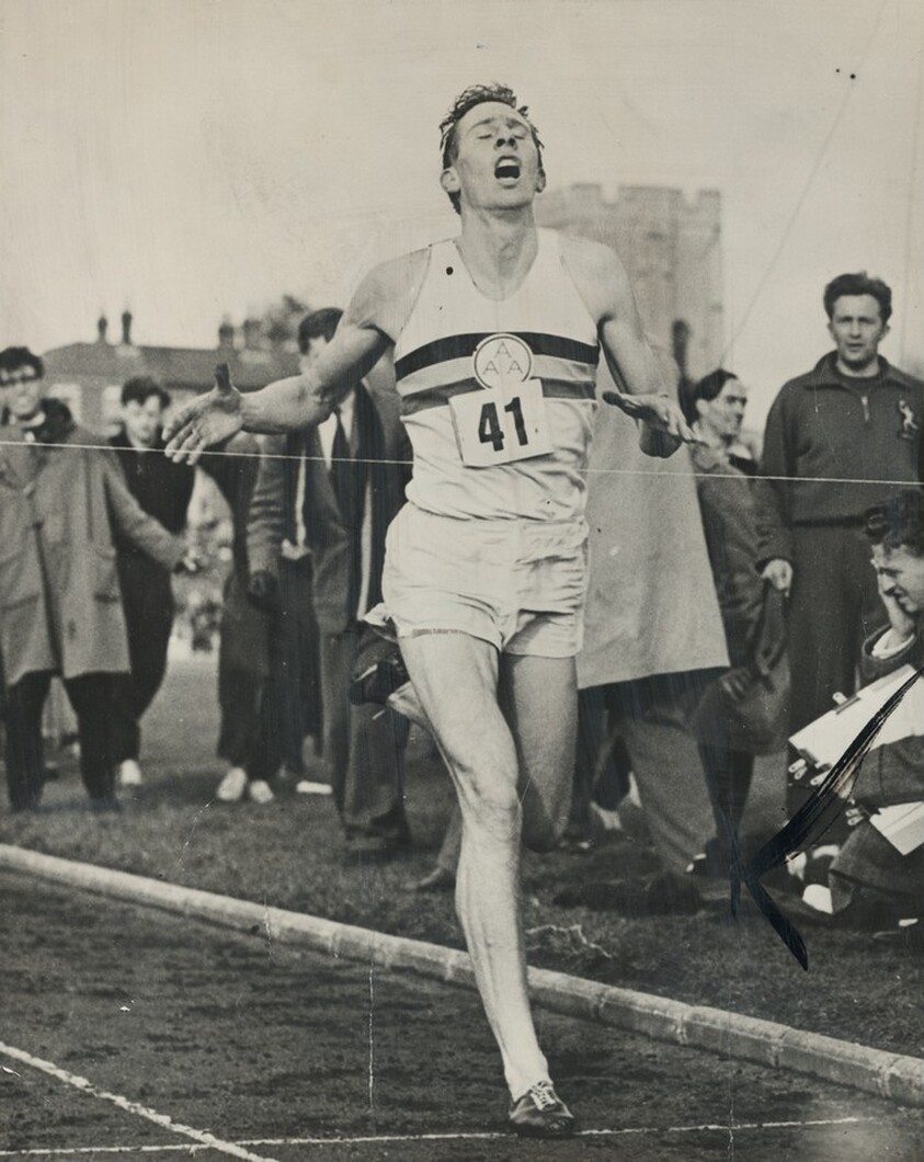 Roger Bannister Breaks Four Minute Mile Barrier