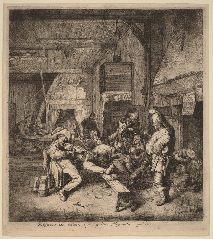 Violin Player Seated in a Tavern