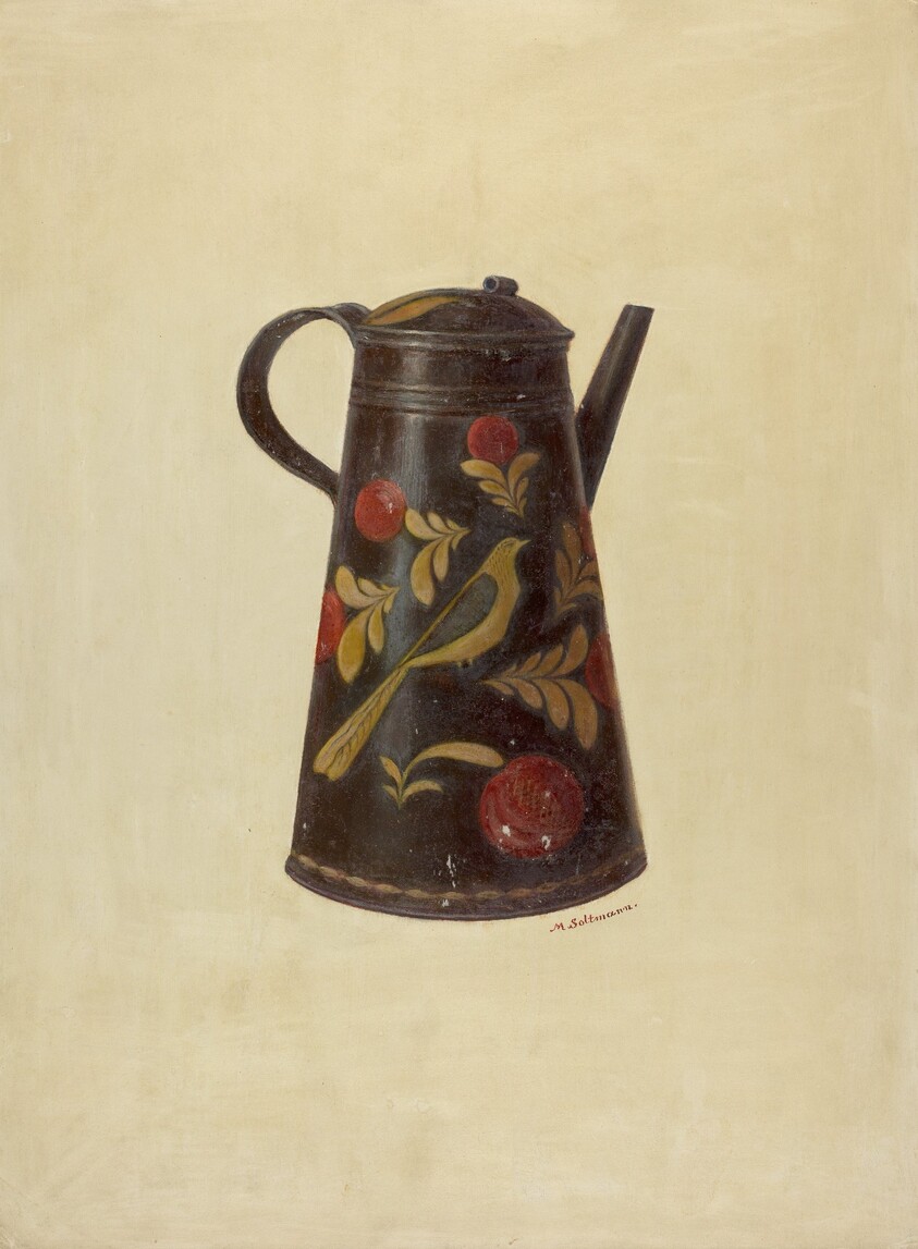Toleware Coffee Pot