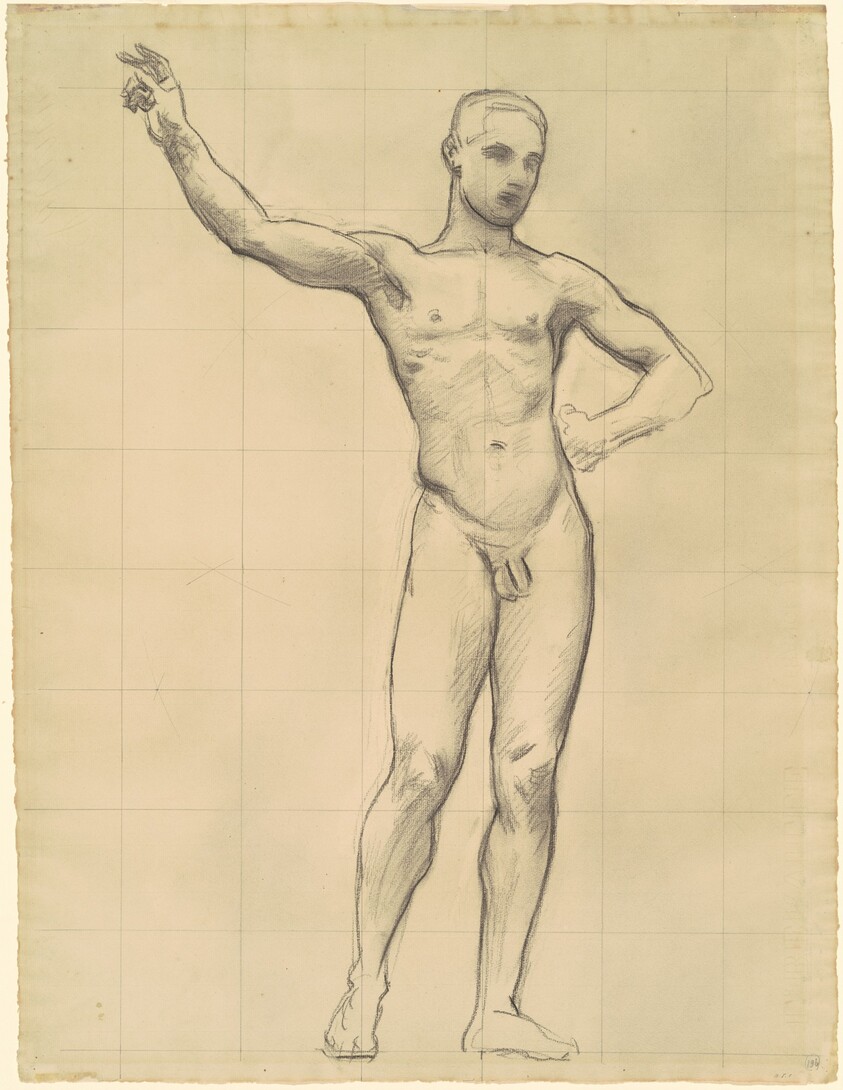 Study of Apollo for "Apollo and the Muses"