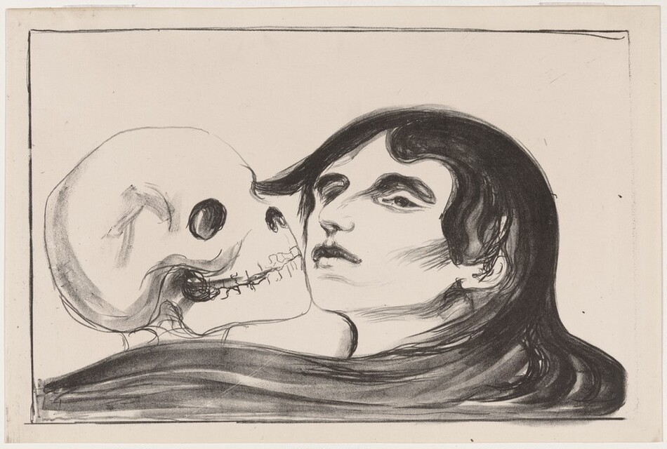 In a Man's Brain by Edvard Munch
