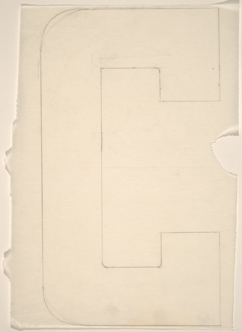 Sketch for "Building - Blocks for a Doorway" (C)