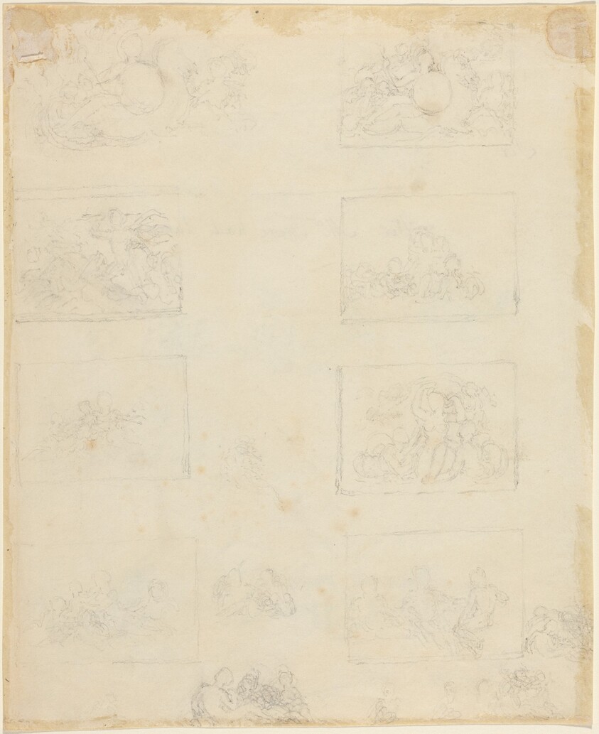 Sheet of Studies [recto and verso]