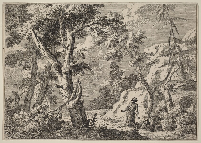 Two Men Penitent in the Wilderness