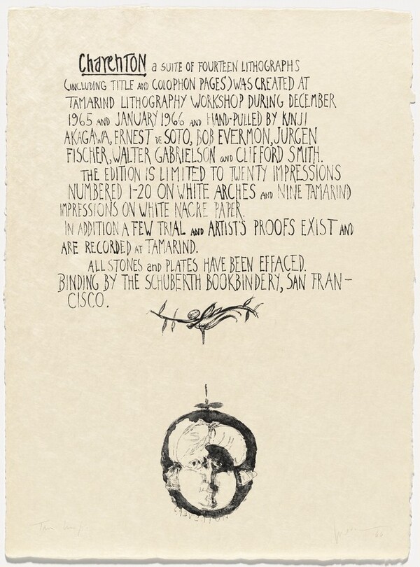 Colophon from Charenton