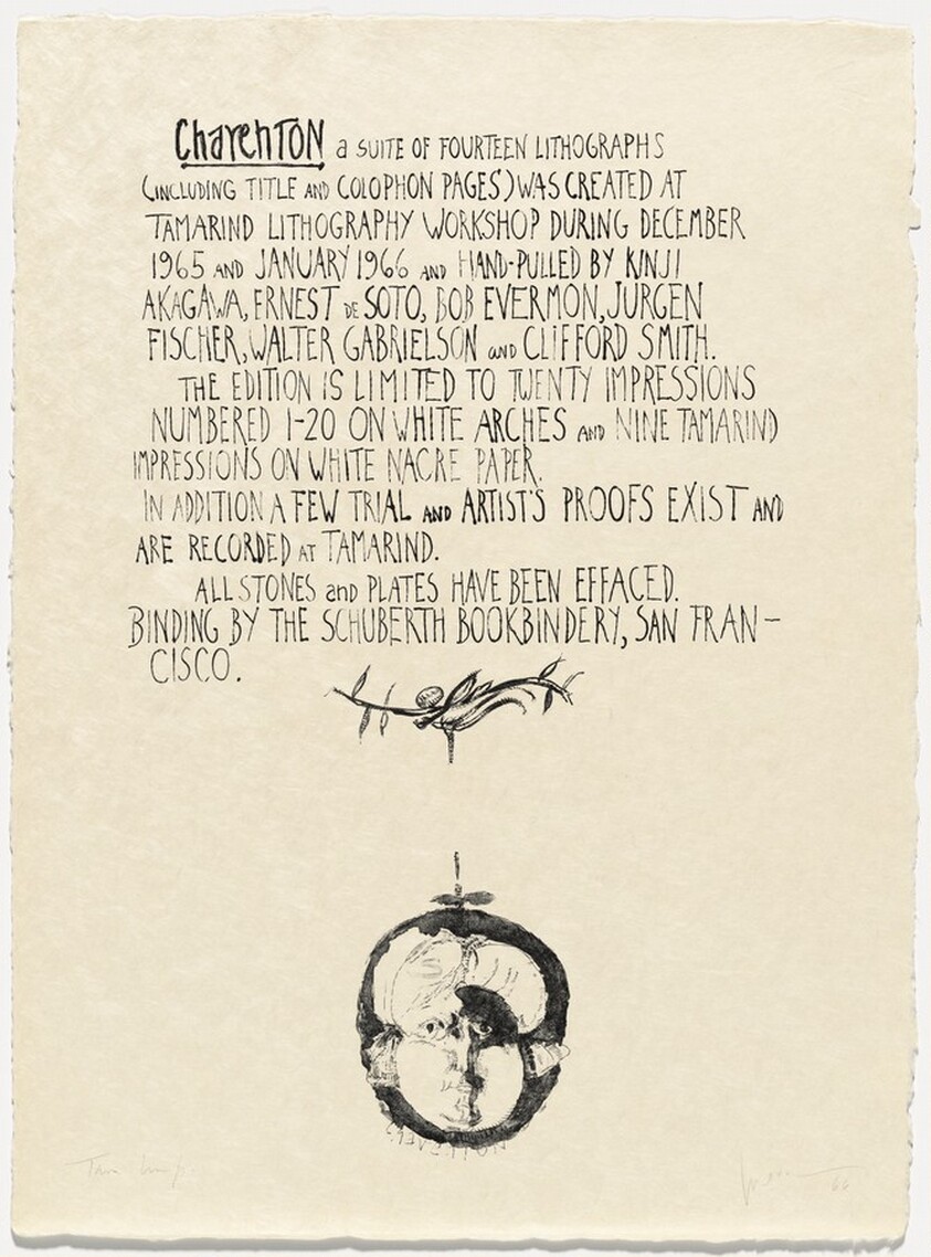 Colophon from Charenton