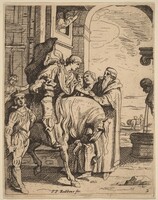 The Prodigal Son Bids Farewell to His Father, Theodoor van Thulden after Sir Peter Paul Rubens
