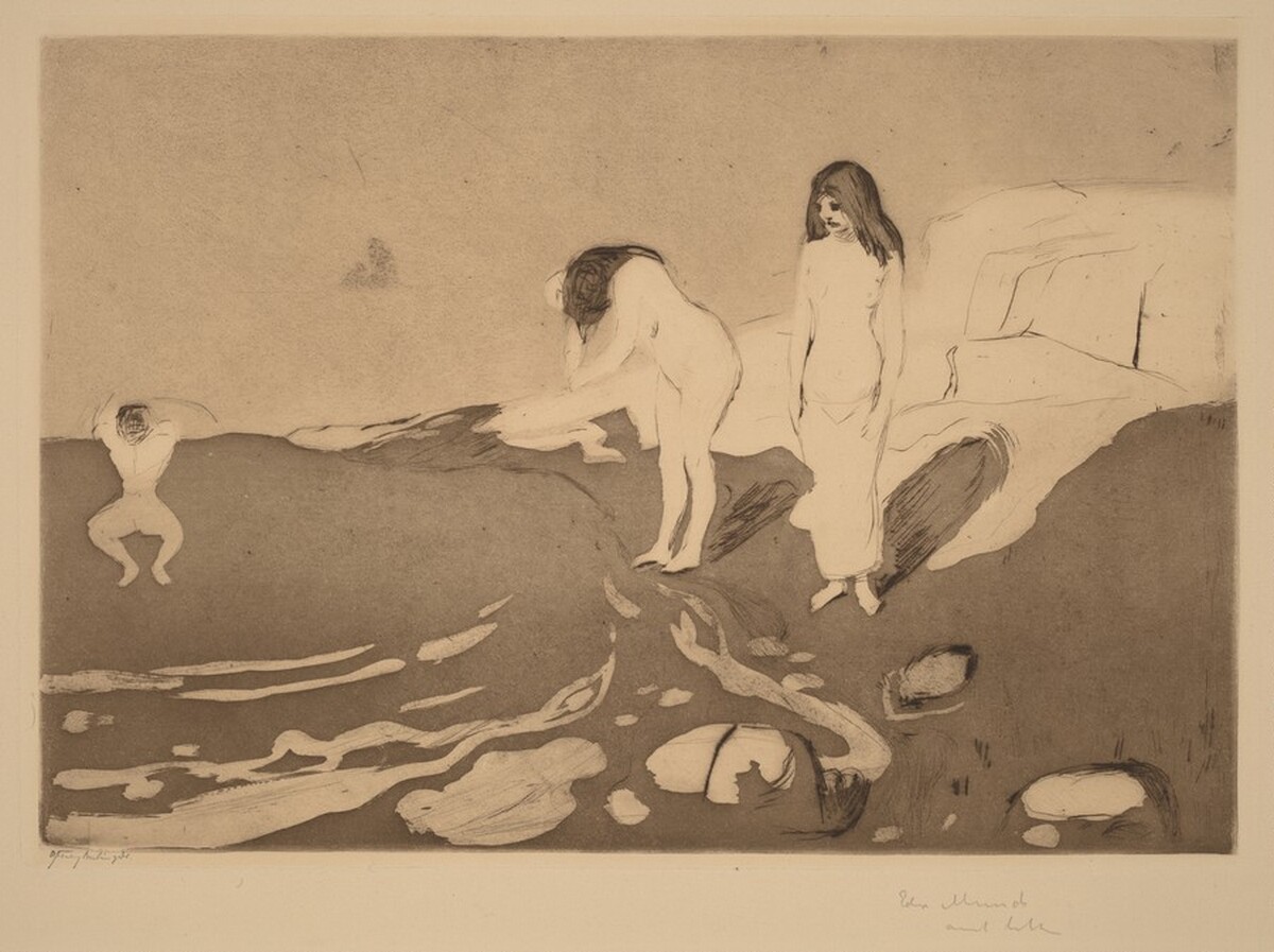 Girls Bathing (Badende Madchen)