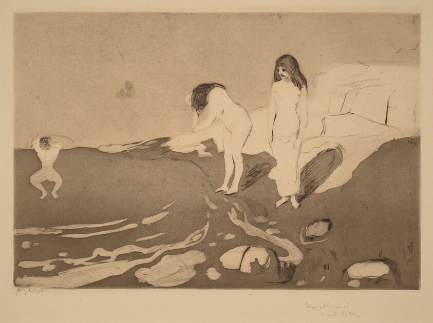 Girls Bathing (Badende Madchen)