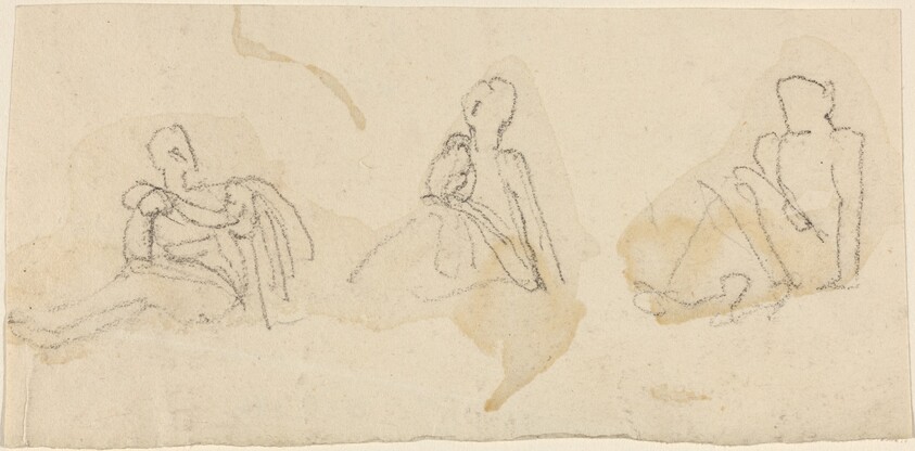 Three Seated Figures