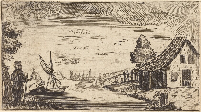 Landscape with Figure and Boat