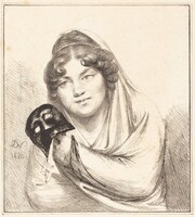 Girl with a Mask, Vivant Denon, 1820