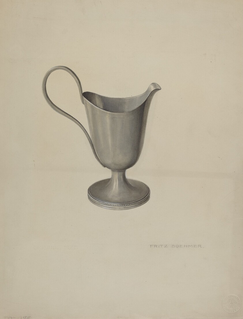 Pewter Cream Pitcher