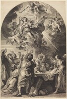 The Assumption of the Virgin, Paulus Pontius, after Sir Peter Paul Rubens, 1624