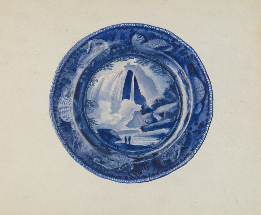 Plate - "Table Rock, Niagra"