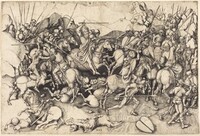The Battle of Saint James at Clavijo, Martin Schongauer, c. 1470/1475