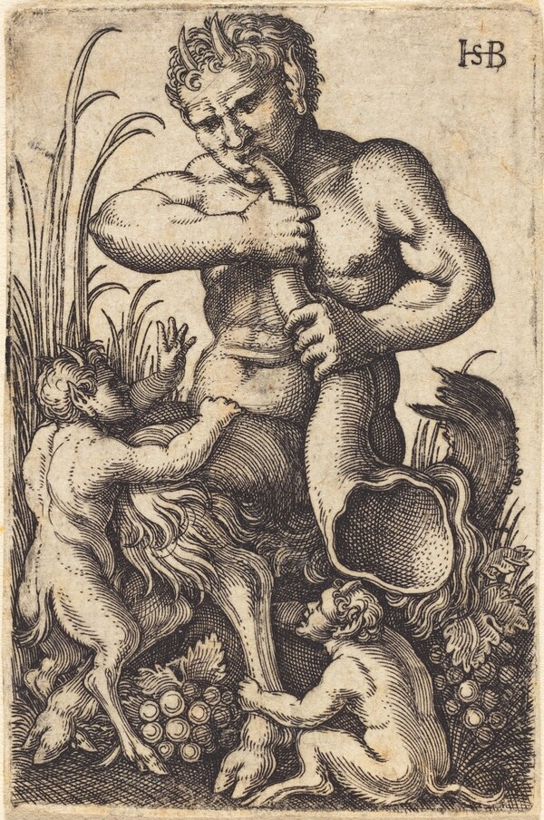 Satyr Sounding a Horn