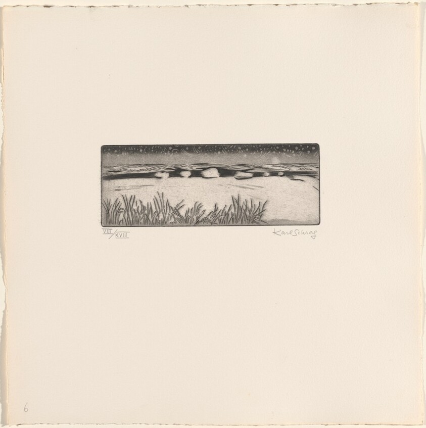 Beach and Rising Moon from By the Sea