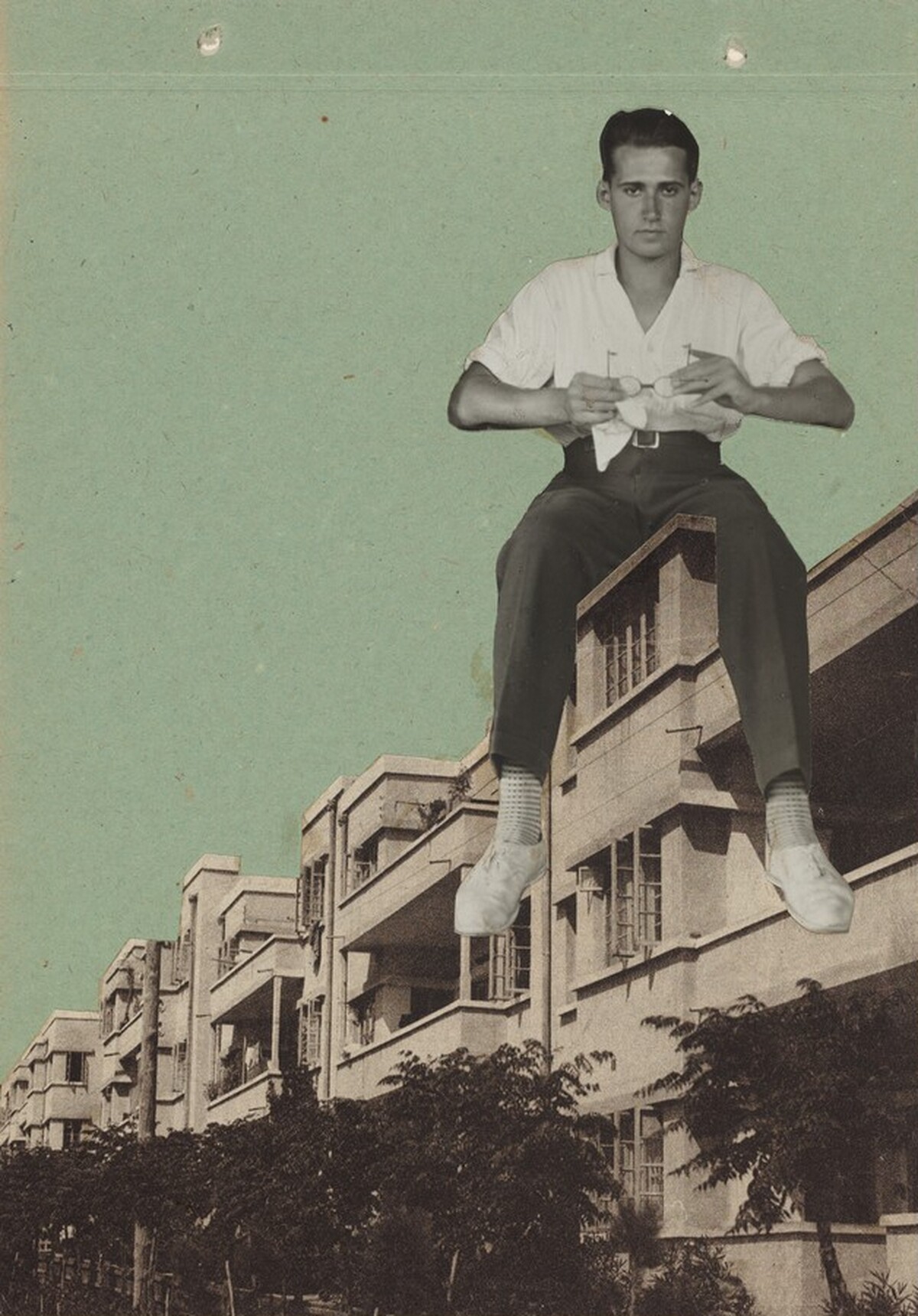 Self-Portrait on Building