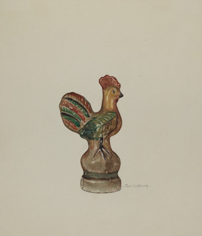 Chalkware Rooster