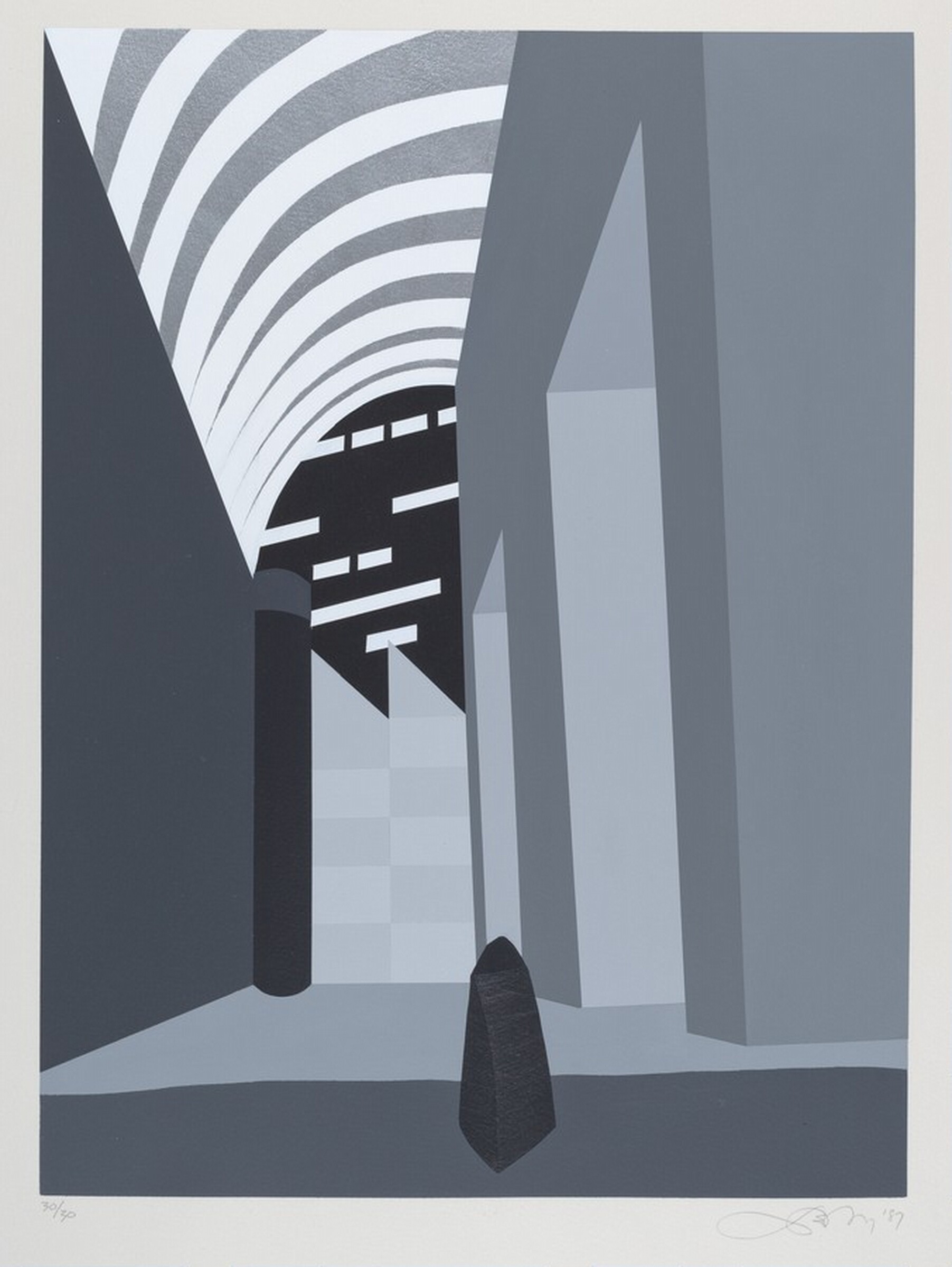 55th Street at Madison Avenue, James DeWoody, 1987