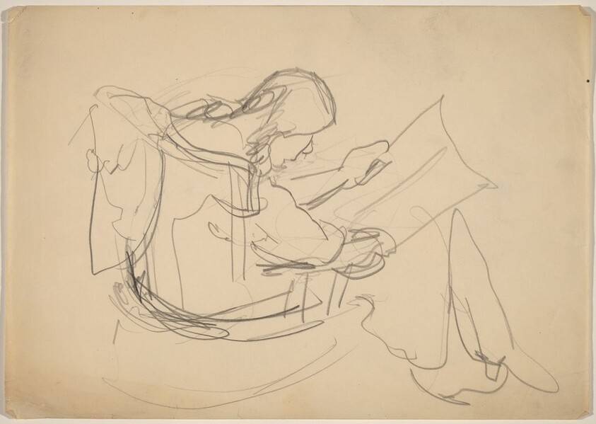 Seated Figure Reading