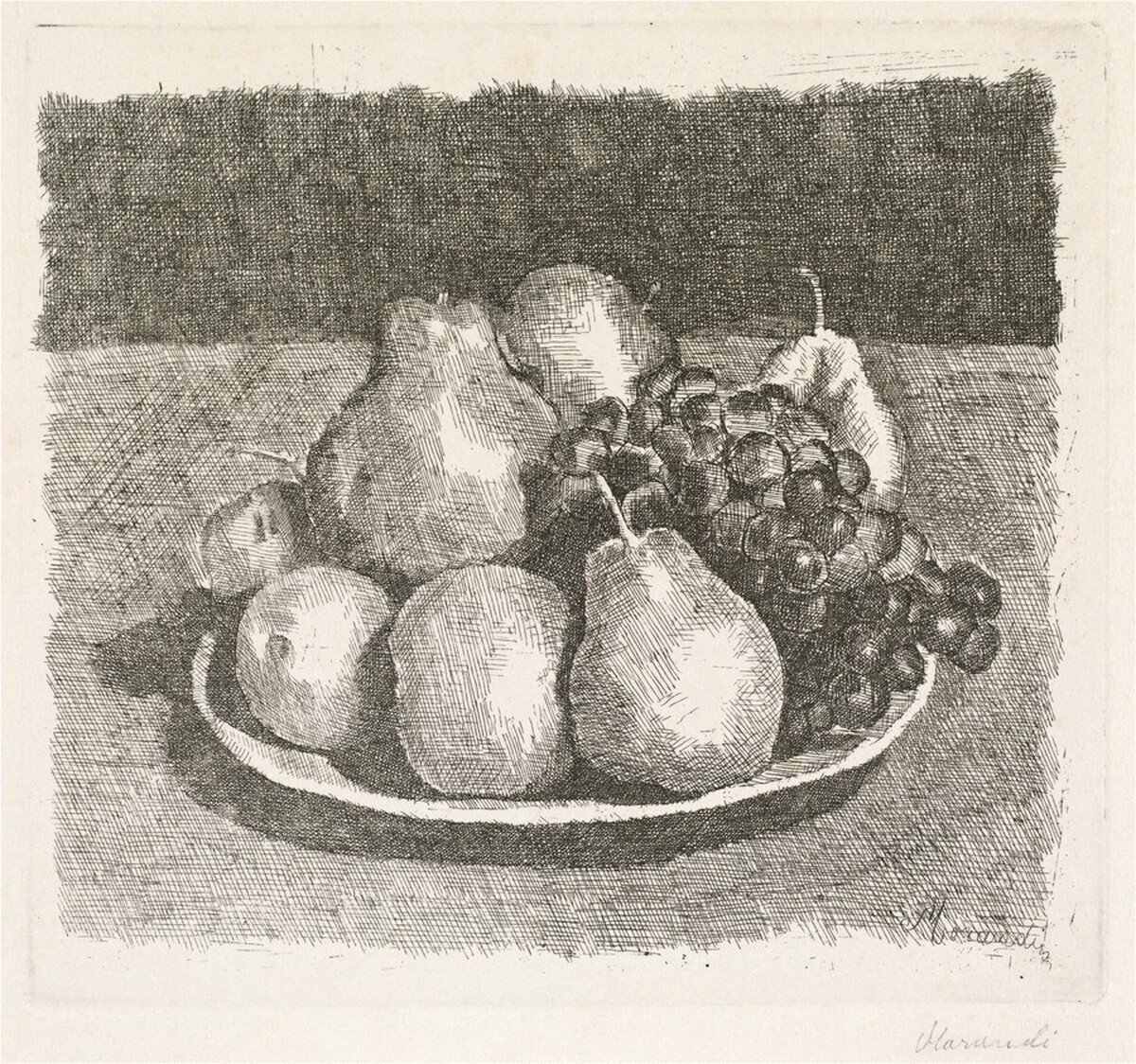 Still Life with Pears and Grapes